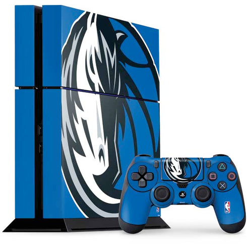 NBA Dallas Mavericks Large Logo PS4 Console and Controller Bundle Skin