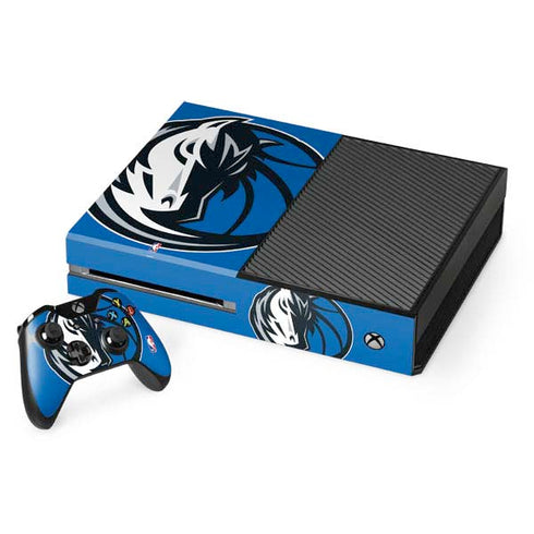 NBA Dallas Mavericks Large Logo Xbox One Console and Controller Bundle Skin