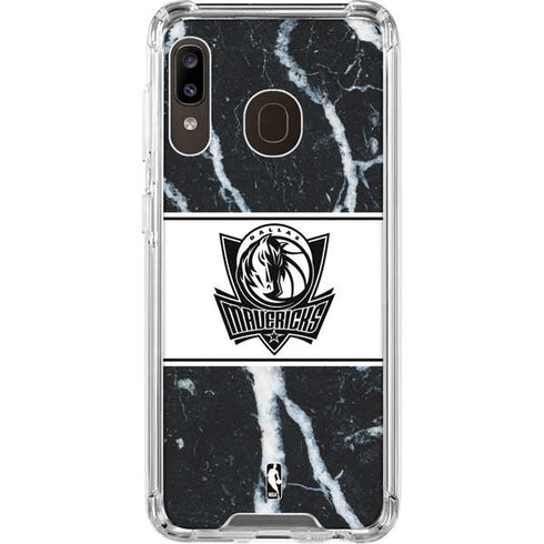 NBA Dallas Mavericks Marble Galaxy A30 Clear Case