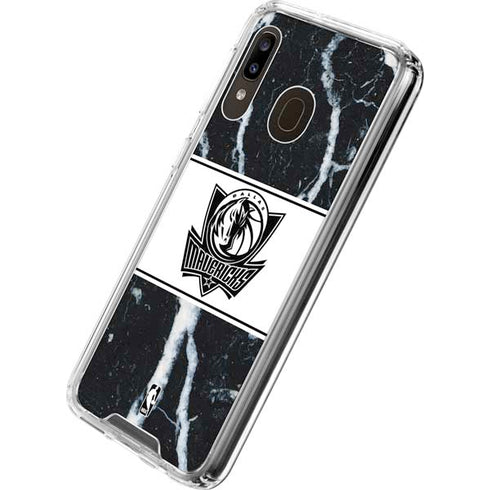 NBA Dallas Mavericks Marble Galaxy A30 Clear Case