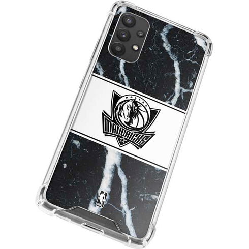 NBA Dallas Mavericks Marble Galaxy A32 5G Clear Case