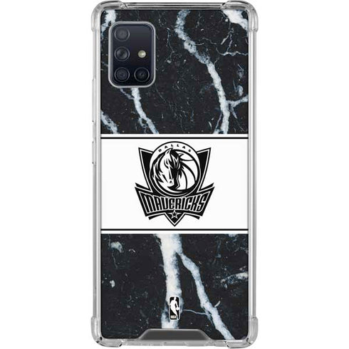 NBA Dallas Mavericks Marble Galaxy A51 5G Clear Case