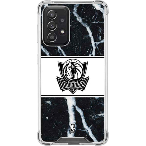 NBA Dallas Mavericks Marble Galaxy A52 5G Clear Case