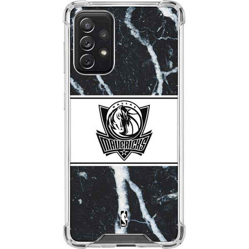 NBA Dallas Mavericks Marble Galaxy A72 5G Clear Case