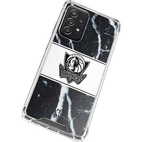 NBA Dallas Mavericks Marble Galaxy A72 5G Clear Case