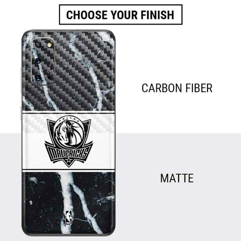 NBA Dallas Mavericks Marble Galaxy S20 Skin