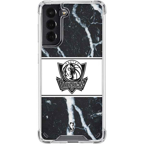 NBA Dallas Mavericks Marble Galaxy S21 5G Clear Case