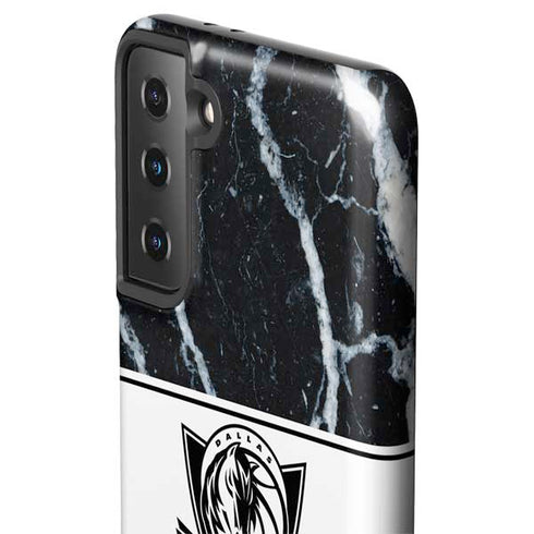 NBA Dallas Mavericks Marble Galaxy S21 FE Pro Case
