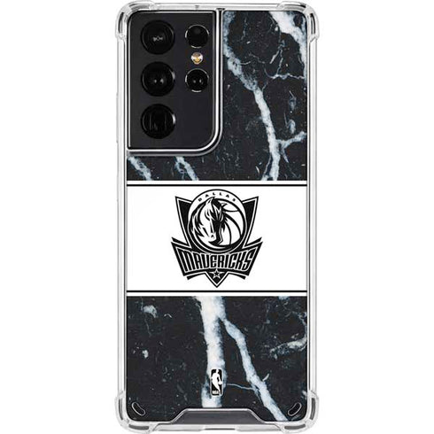 NBA Dallas Mavericks Marble Galaxy S21 Ultra 5G Clear Case