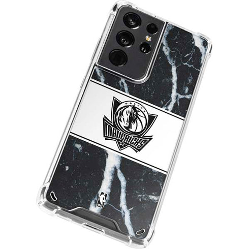 NBA Dallas Mavericks Marble Galaxy S21 Ultra 5G Clear Case