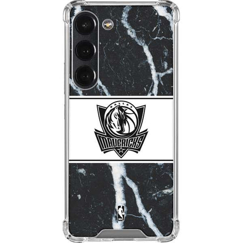 NBA Dallas Mavericks Marble Galaxy S23 Clear Case