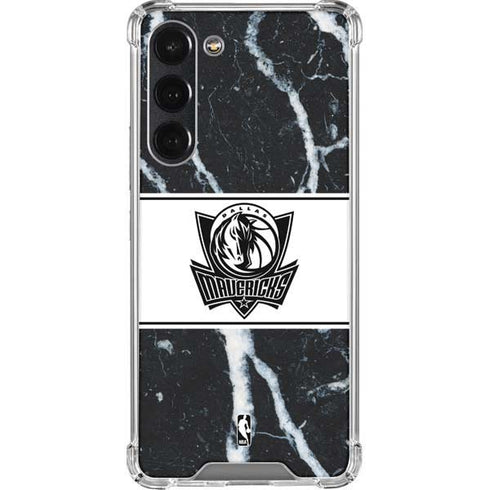 NBA Dallas Mavericks Marble Galaxy S23 Plus Clear Case