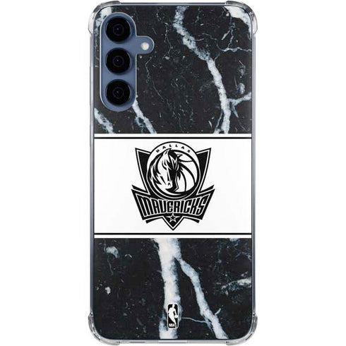 NBA Dallas Mavericks Marble Galaxy S24 Clear Case