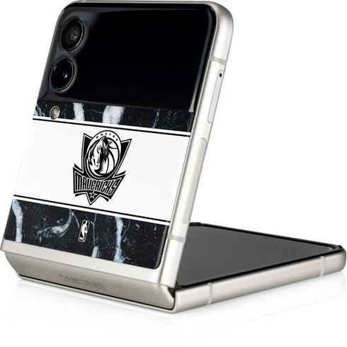 NBA Dallas Mavericks Marble Galaxy Z Flip3 5G Skin