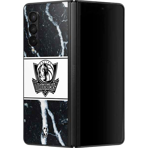 NBA Dallas Mavericks Marble Galaxy Z Fold3 5G Skin
