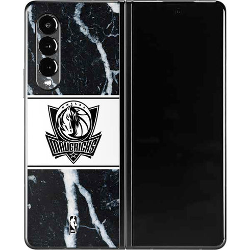 NBA Dallas Mavericks Marble Galaxy Z Fold3 5G Skin