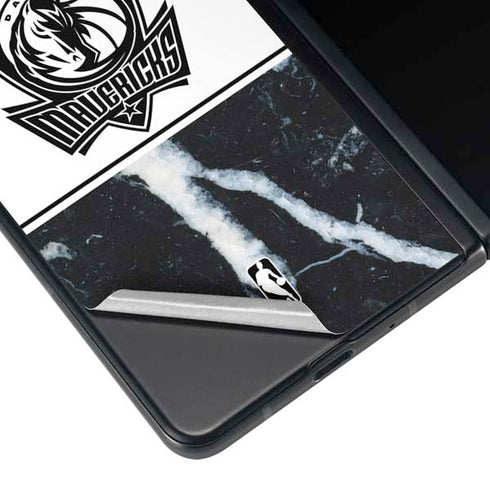 NBA Dallas Mavericks Marble Galaxy Z Fold3 5G Skin