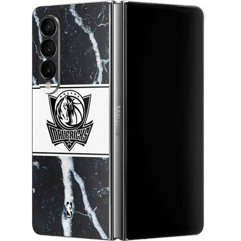 NBA Dallas Mavericks Marble Galaxy Z Fold4 5G Skin