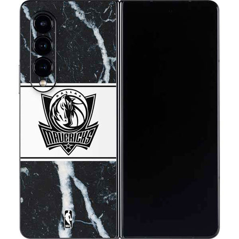 NBA Dallas Mavericks Marble Galaxy Z Fold4 5G Skin