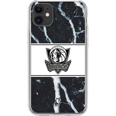 NBA Dallas Mavericks Marble iPhone 11 Clear Case