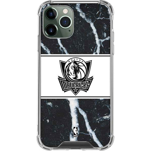 NBA Dallas Mavericks Marble iPhone 12 Pro Clear Case