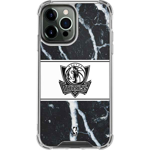 NBA Dallas Mavericks Marble iPhone 13 Pro Max Clear Case