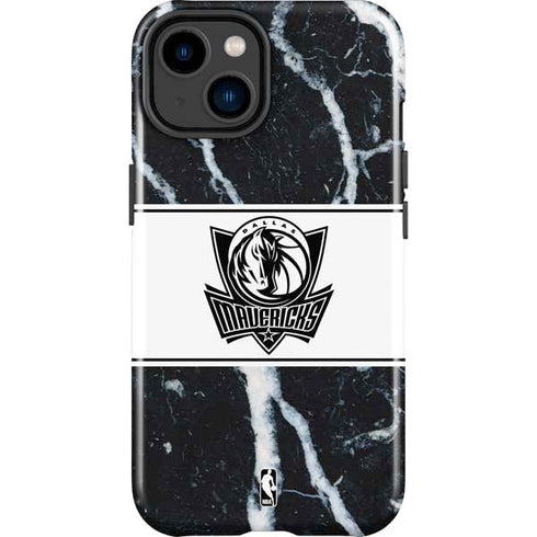 NBA Dallas Mavericks Marble iPhone 15 Plus Impact Case