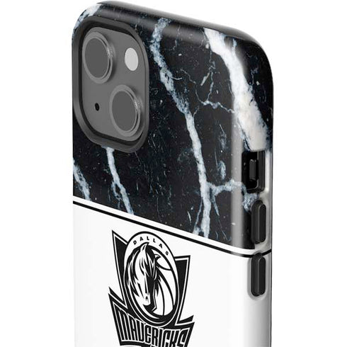 NBA Dallas Mavericks Marble iPhone 15 Plus Impact Case