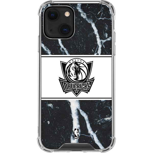 NBA Dallas Mavericks Marble iPhone 15 Plus Clear Case