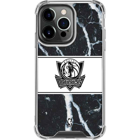 NBA Dallas Mavericks Marble iPhone 14 Pro Clear Case