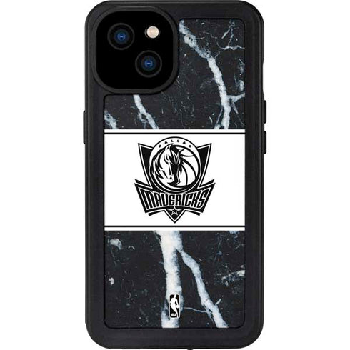 NBA Dallas Mavericks Marble iPhone 15 Plus Waterproof Case
