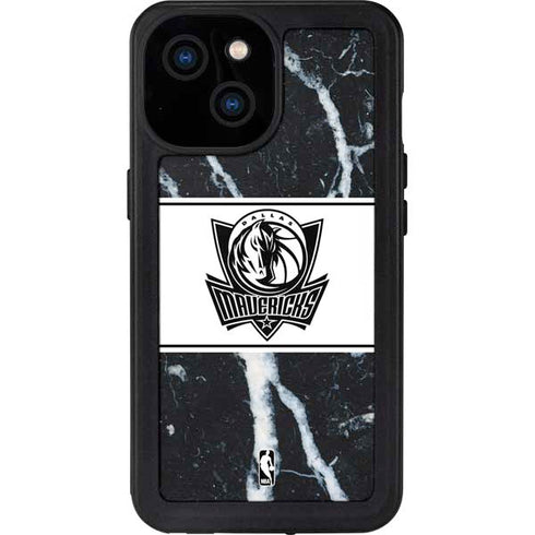 NBA Dallas Mavericks Marble iPhone 15 Waterproof Case