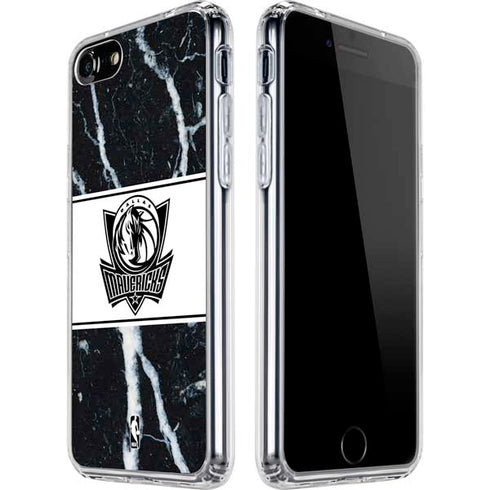 NBA Dallas Mavericks Marble iPhone SE (2nd & 3rd Gen) Clear Case