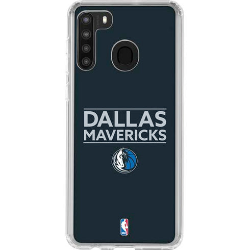 NBA Dallas Mavericks Standard - Blue Galaxy A21 Clear Case