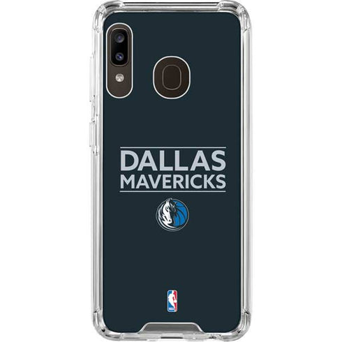 NBA Dallas Mavericks Standard - Blue Galaxy A30 Clear Case