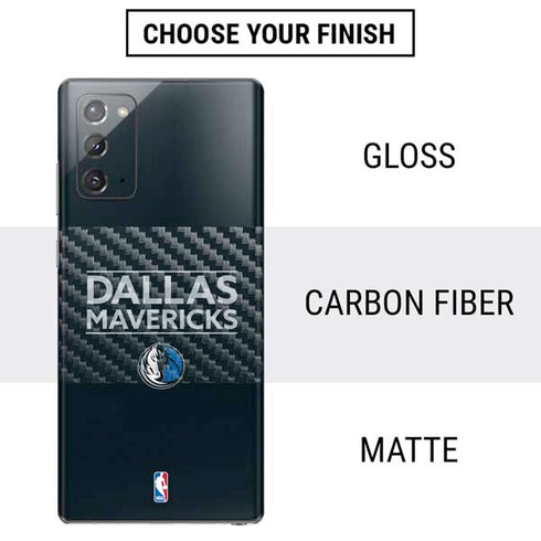 NBA Dallas Mavericks Standard - Blue Galaxy Note20 5G Skin