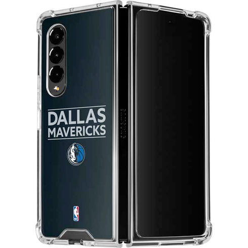 NBA Dallas Mavericks Standard - Blue Galaxy Z Fold4 5G Clear Case