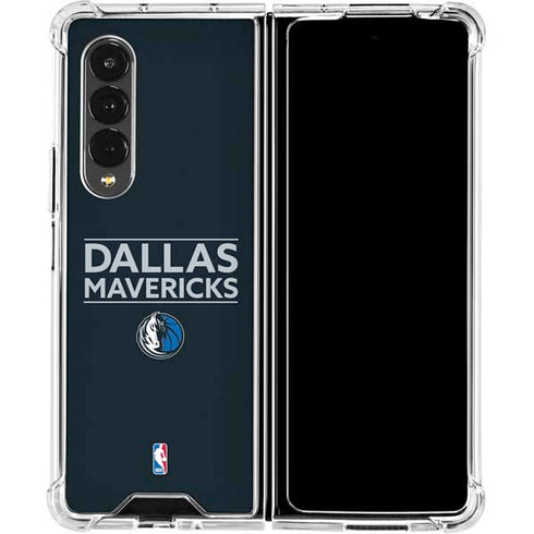 NBA Dallas Mavericks Standard - Blue Galaxy Z Fold4 5G Clear Case