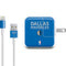 NBA Dallas Mavericks Standard - Light Blue iPad Charger (10W USB) Skin