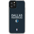 NBA Dallas Mavericks Standard - Blue iPhone 11 Pro Clear Case