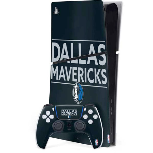 NBA Dallas Mavericks Standard - Blue PS5 Slim Digital Edition Bundle Skin