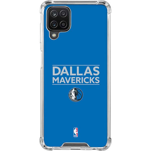 NBA Dallas Mavericks Standard - Light Blue Galaxy A12 Clear Case
