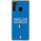 NBA Dallas Mavericks Standard - Light Blue Galaxy A21 Clear Case