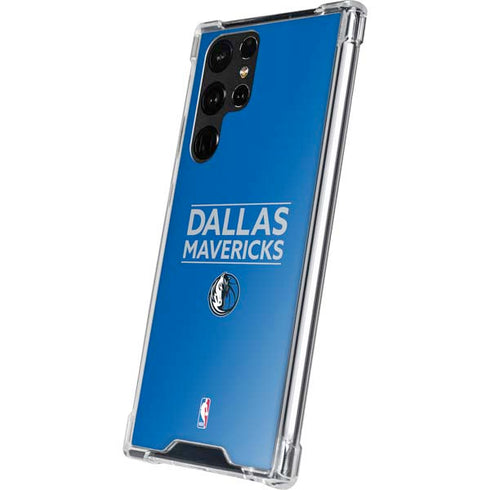 NBA Dallas Mavericks Standard - Light Blue Galaxy S22 Ultra Clear Case