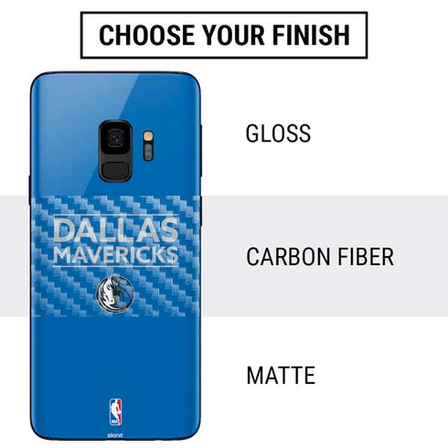 NBA Dallas Mavericks Standard - Light Blue Galaxy S9 Skin