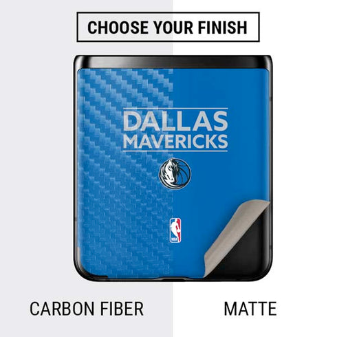 NBA Dallas Mavericks Standard - Light Blue Galaxy Z Flip Skin