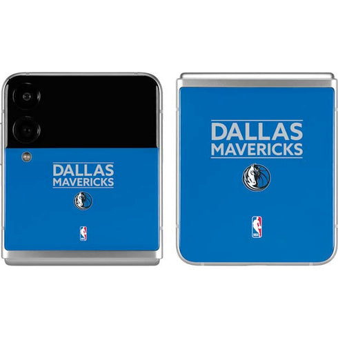NBA Dallas Mavericks Standard - Light Blue Galaxy Z Flip4 5G Skin