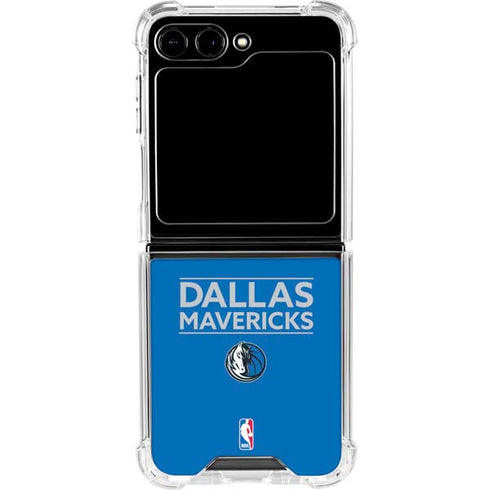 NBA Dallas Mavericks Standard - Light Blue Galaxy Z Flip5 5G Clear Case