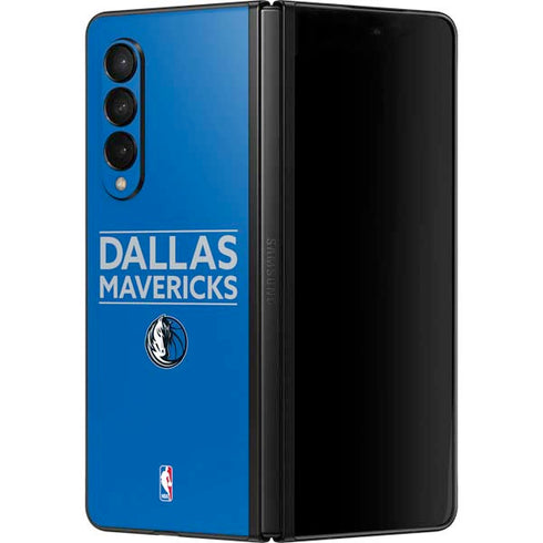 NBA Dallas Mavericks Standard - Light Blue Galaxy Z Fold3 5G Skin