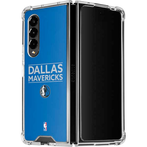 NBA Dallas Mavericks Standard - Light Blue Galaxy Z Fold4 5G Clear Case